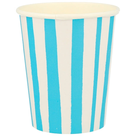 Meri Meri Stripe Blue Cups 8 stk