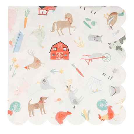 Meri Meri On the Farm Napkins Large