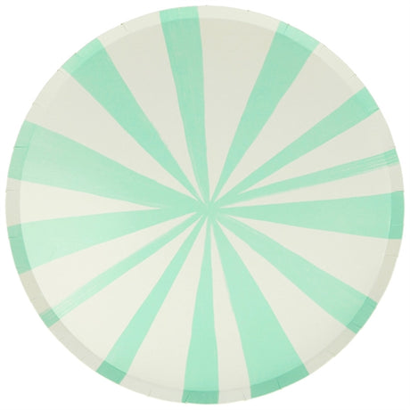 Meri Meri Stripe Mint Plates Large