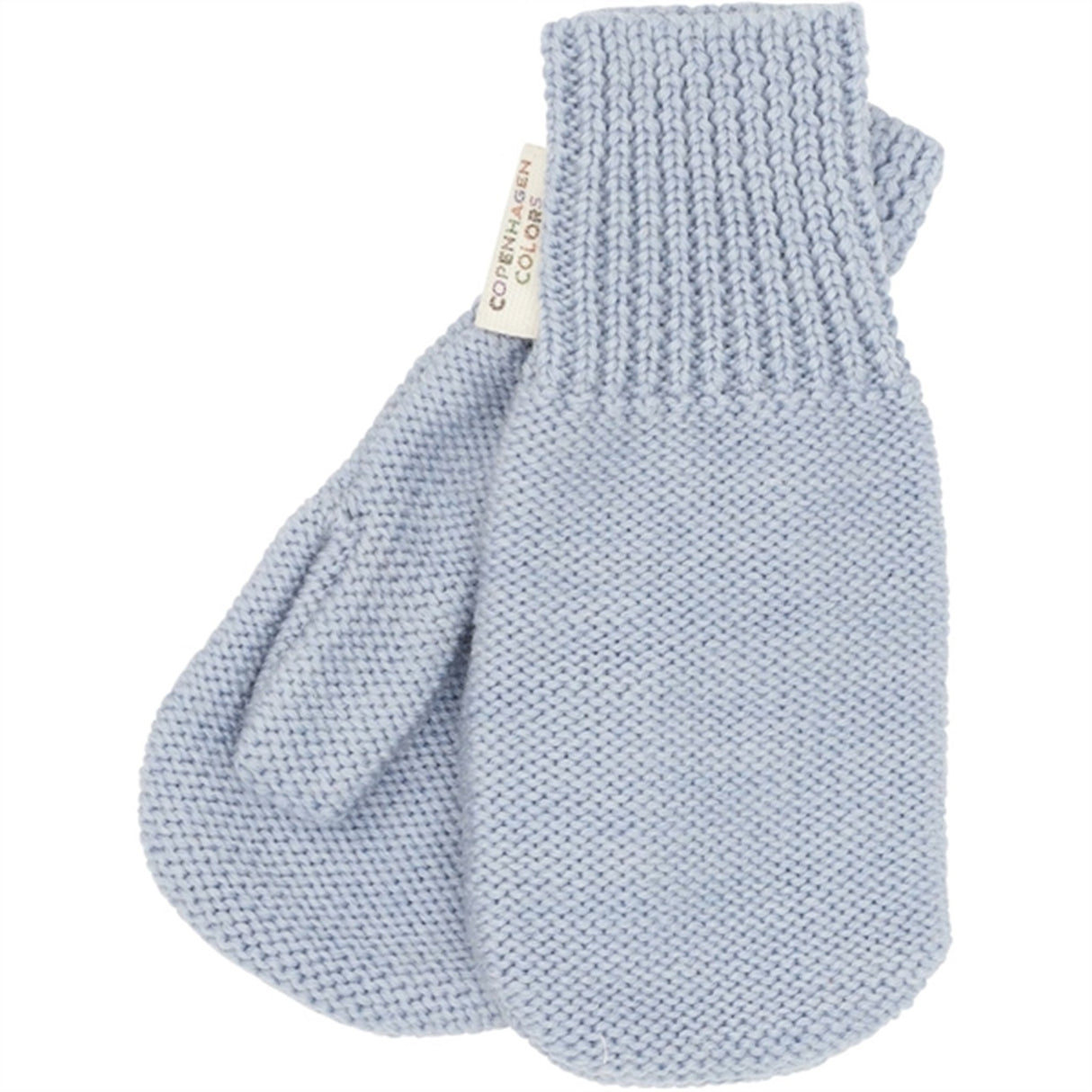 Copenhagen Colors Dusty Blue Wool Knitted Mittens