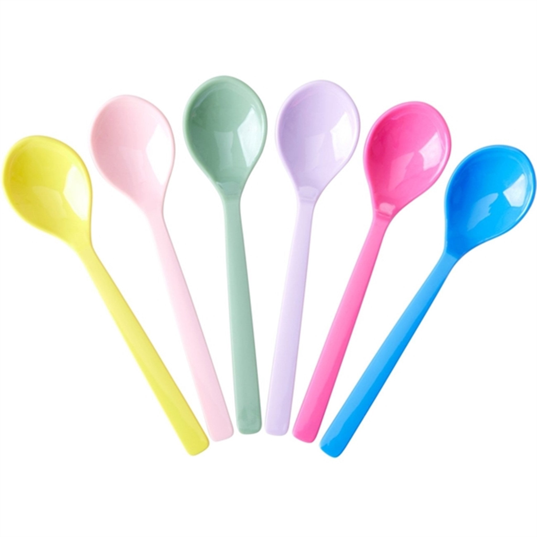 RICE Multicolour Melamine Tea Spoons 6-pack