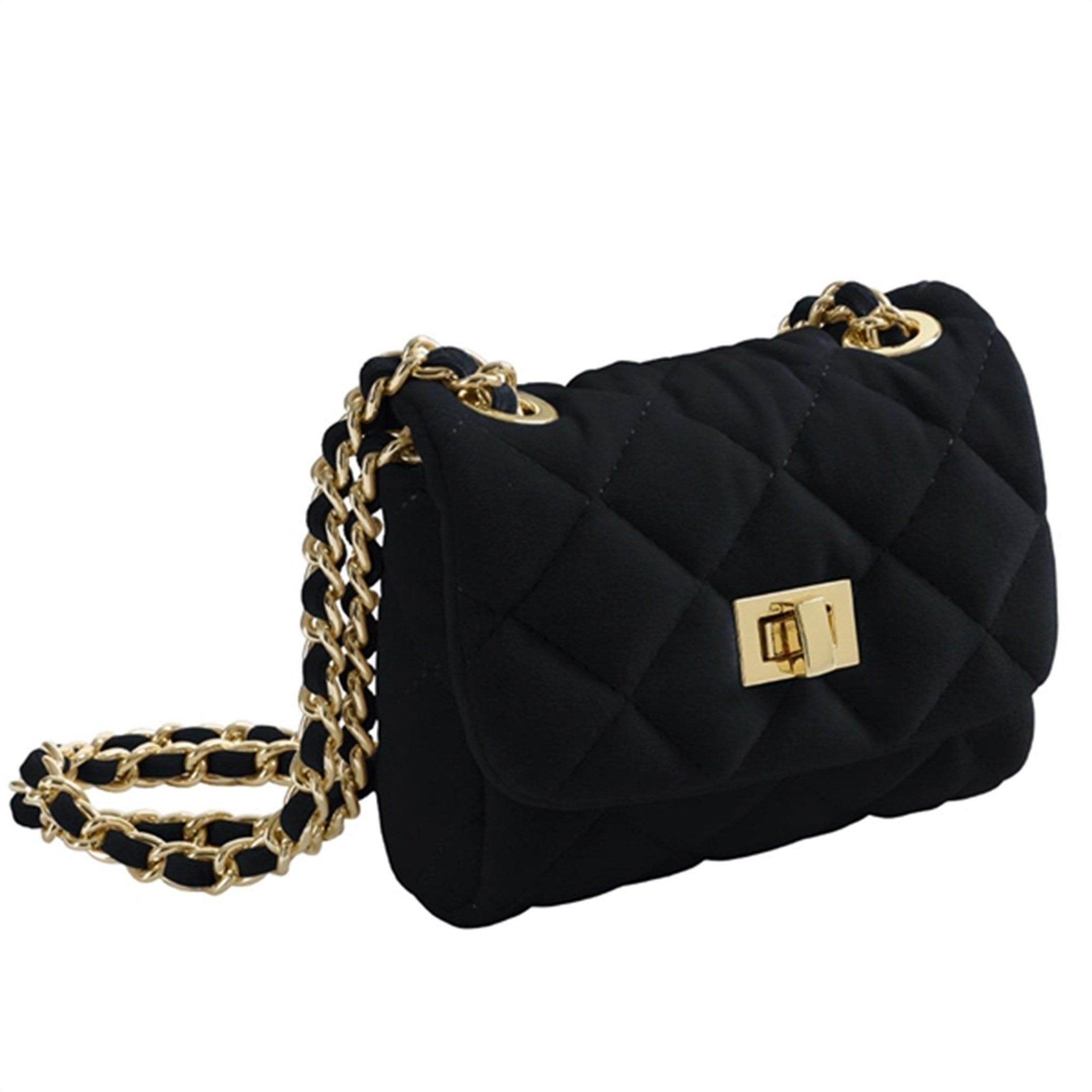 Milledeux Small Velvet Bag Black