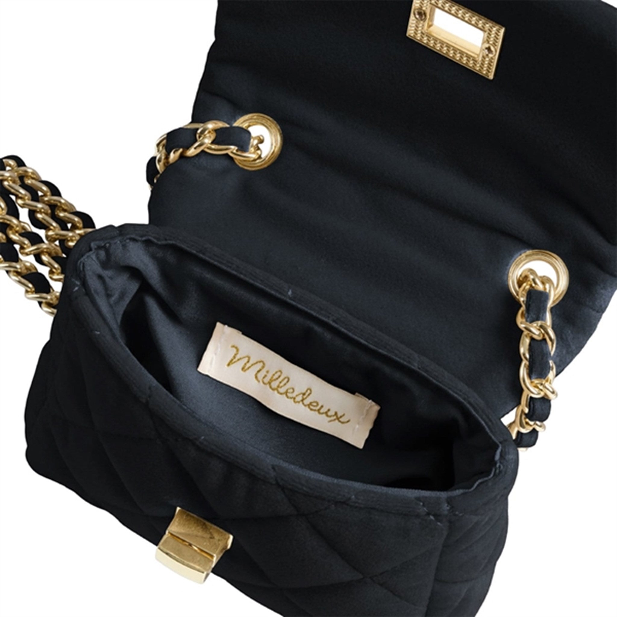 Milledeux Small Velvet Bag Black 4