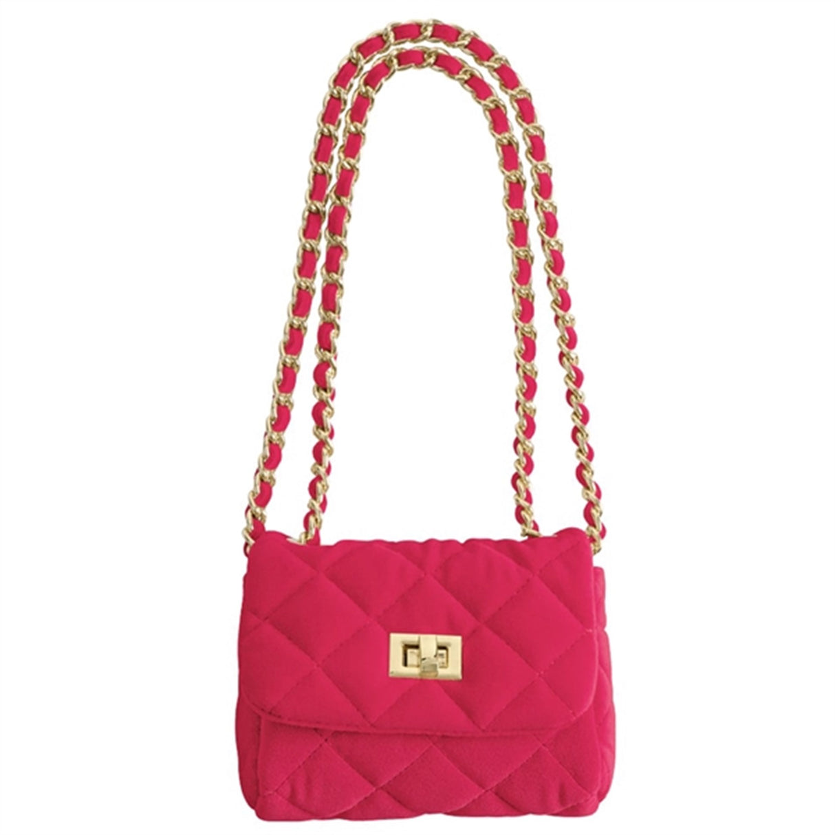 Milledeux Small Velvet Bag Azalea Pink 2