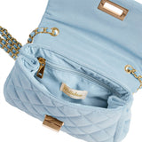 Milledeux Medium Velvet Bag Light Blue 4