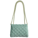 Milledeux Medium Velvet Bag Nile Blue 2