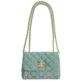 Milledeux Medium Velvet Bag Nile Blue 4