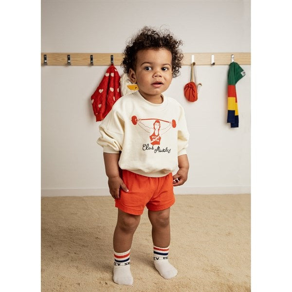 Mini Rodini Offwhite Club Muscles Sp Sweatshirt 2