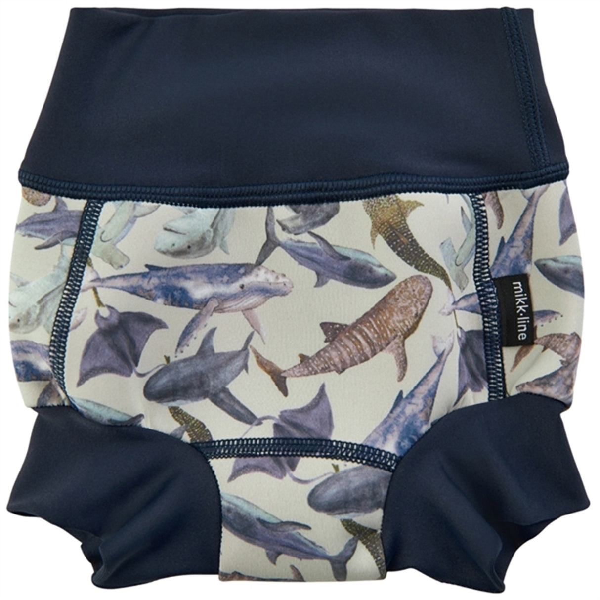 Mikk-Line Baby Swim Pants AOP Metal