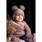 Mikk-Line Wool Baby Suit Burlwood