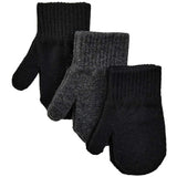 Mikk-Line Magic Mittens 3-Pack Black Antrazite Black