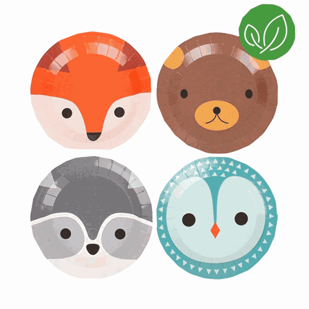 My Little Day Mini Forrest Plates 8 Pcs