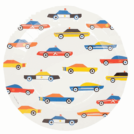 My Little Day Cars Plates 8 Pcs