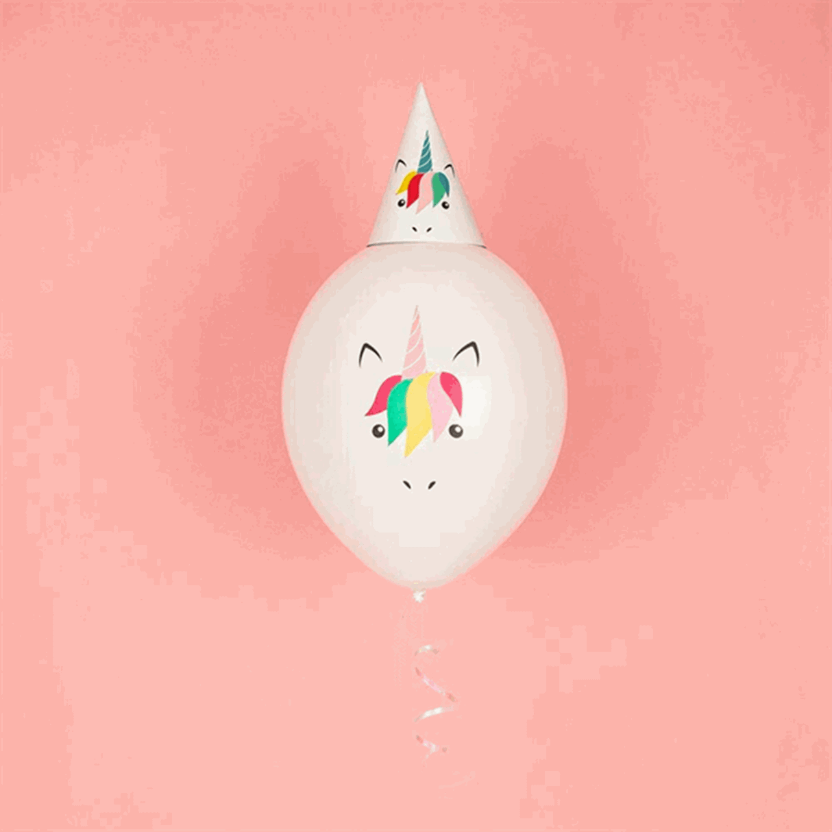 My Little Day Unicorn Party Hats 8 pcs 2