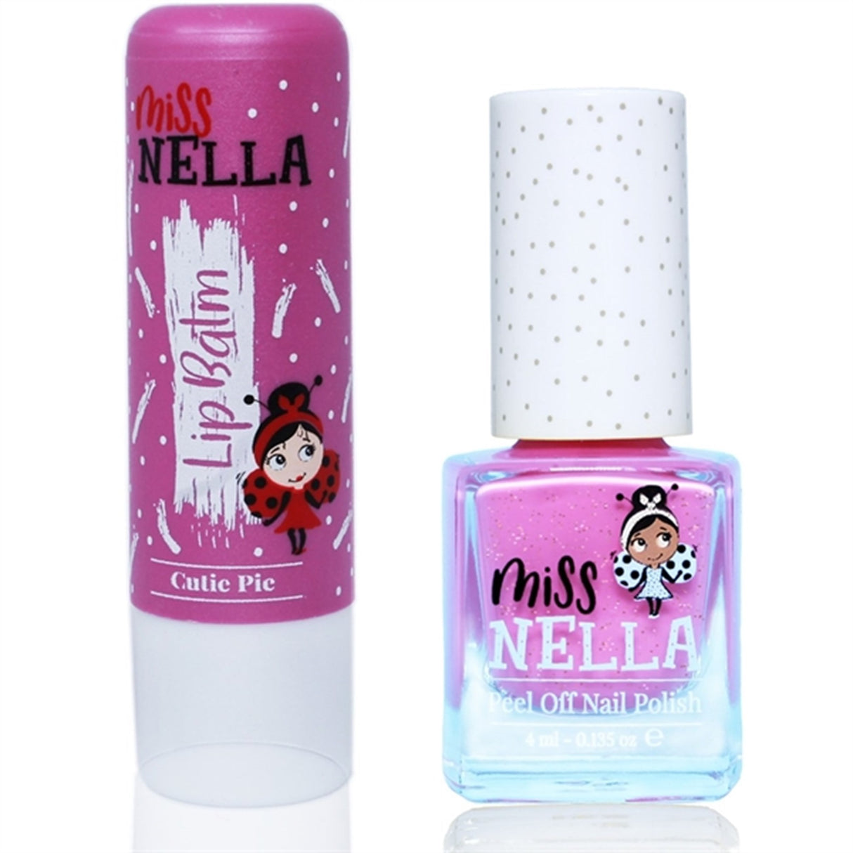 Miss Nella Lip Balm Cutie Pie + Nail Polish Blueberry Smoothies