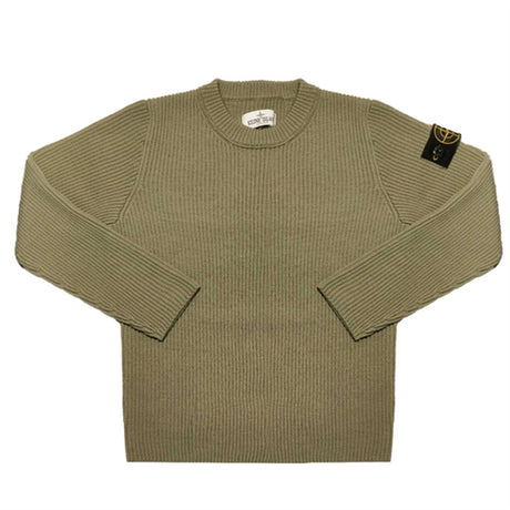 Stone Island Junior Knit Wool Olive Green