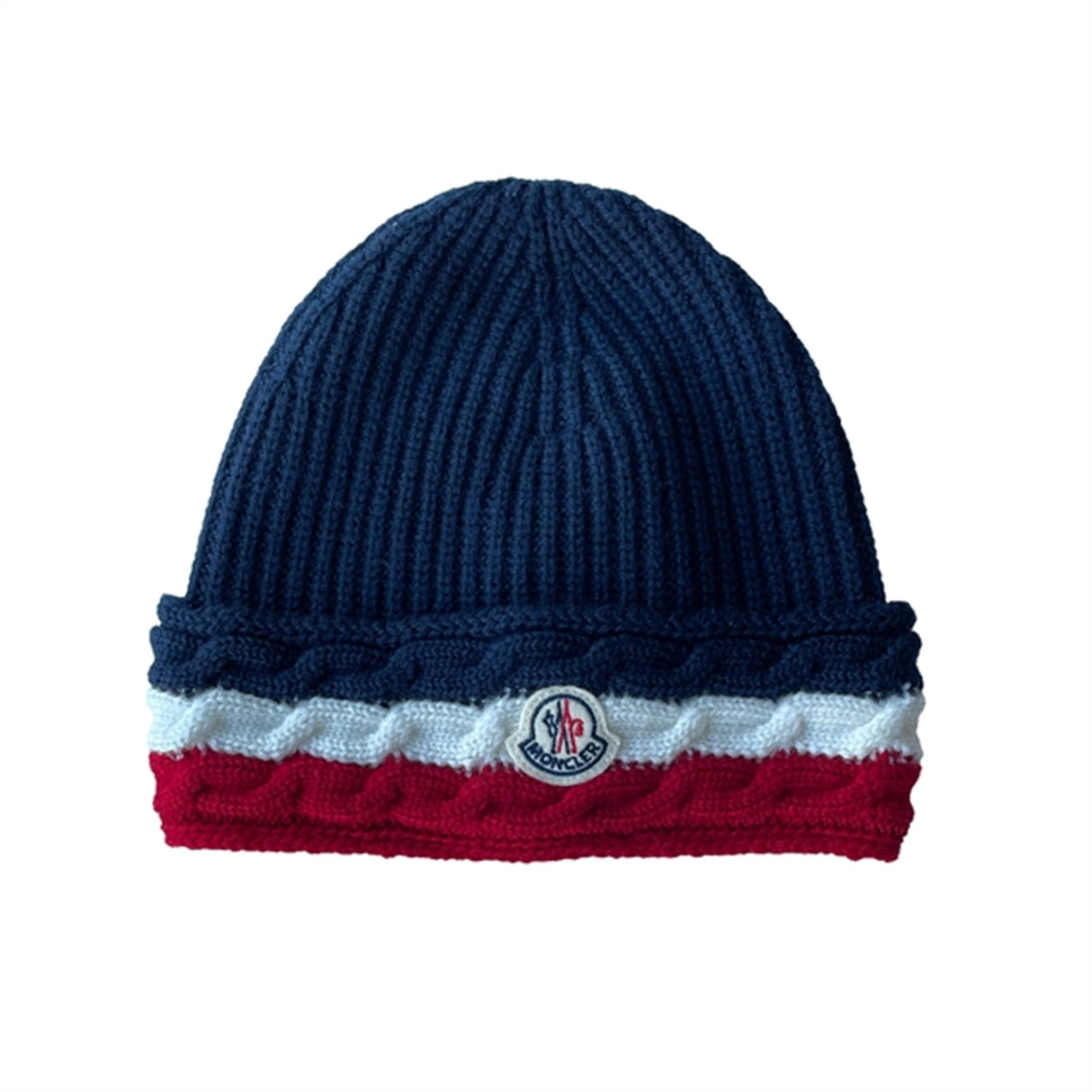 Moncler Berretto Tricot Beanie Navy