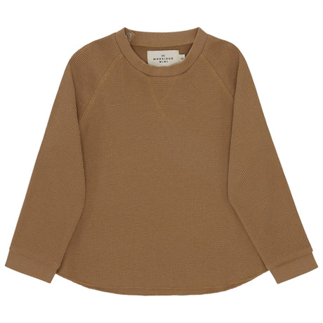 Monsieur Mini Waffle Sweatshirt Suger Brown