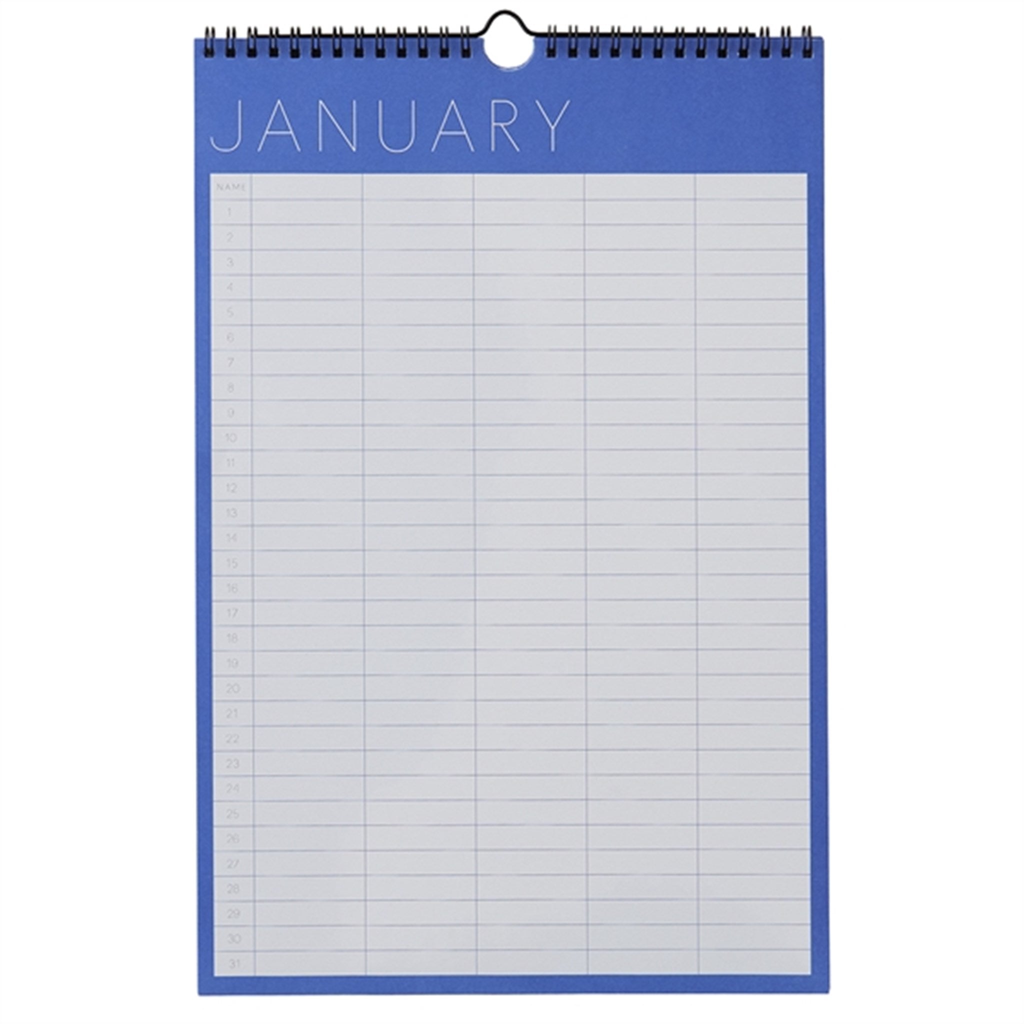 Design Letters Monthly Planner Blue 2