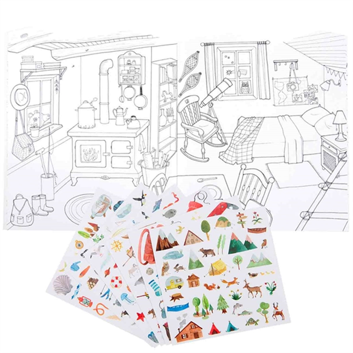 Moulin Roty Colouring Book