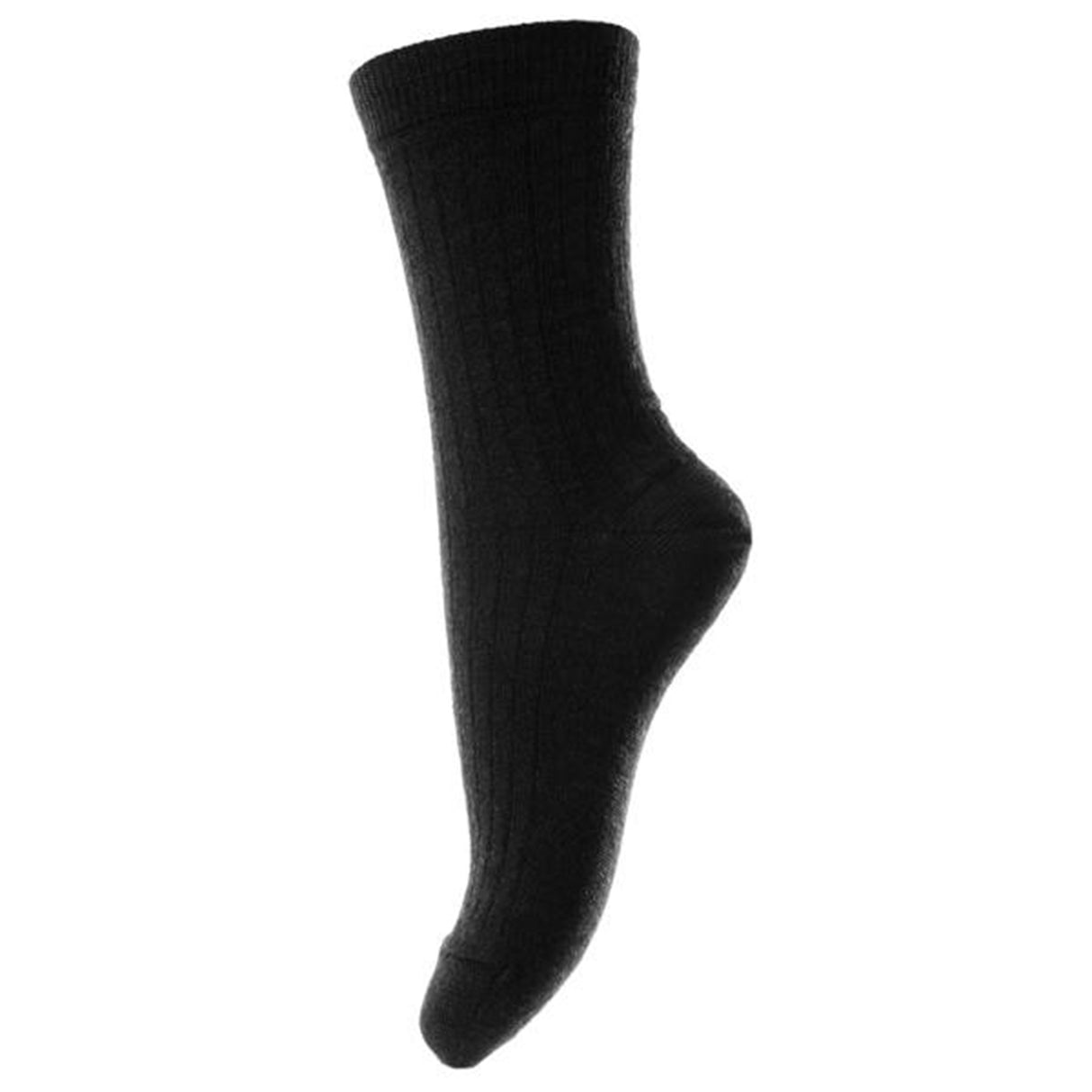 MP Wool Socks Rib Black
