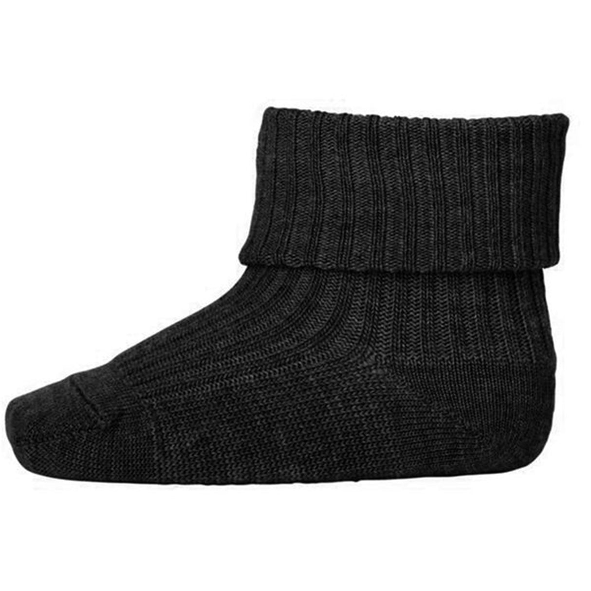 MP Wool Socks Rib Dark Grey Melange