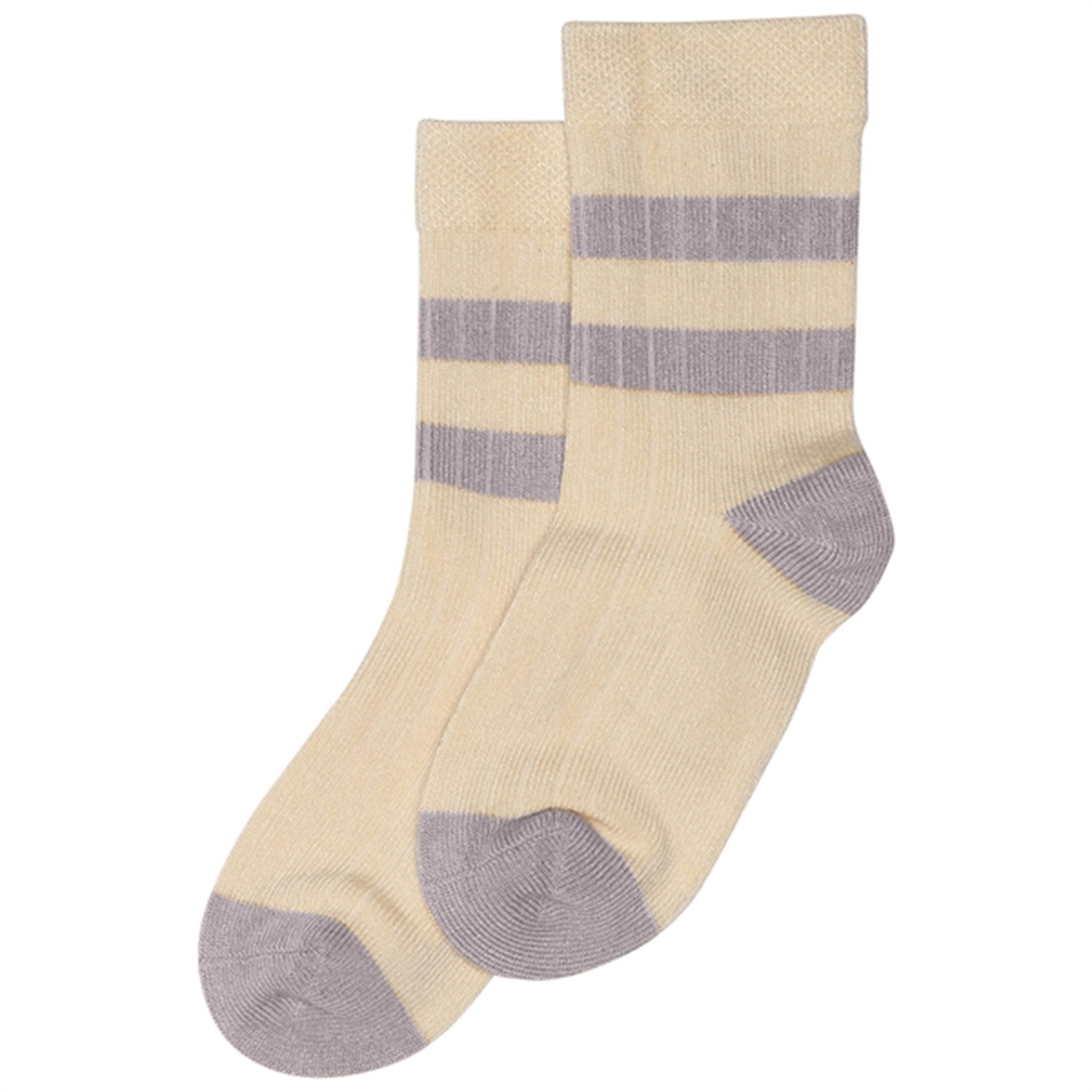 minipop® Dusty Lavender/Offwhite Bamboo Socks Sport