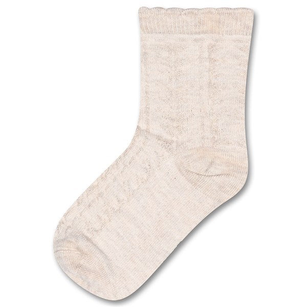 minipop® Offwhite Melange Bamboo Socks Pattern