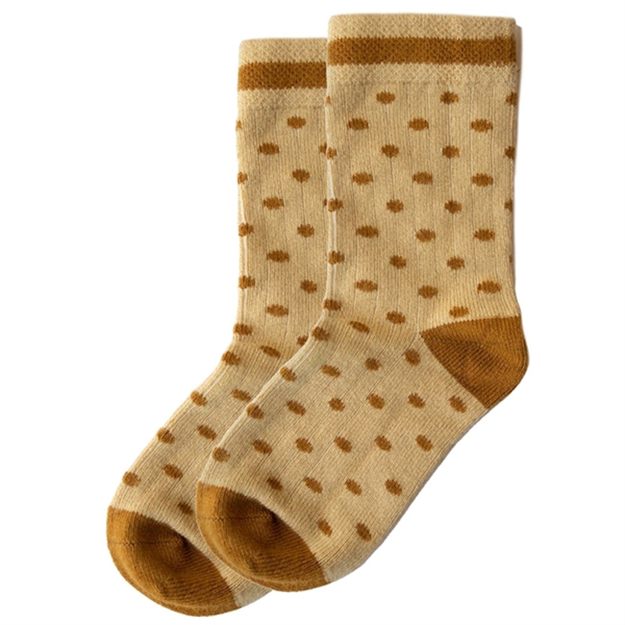 minipop® Yellow Corn Bamboo Socks Dots