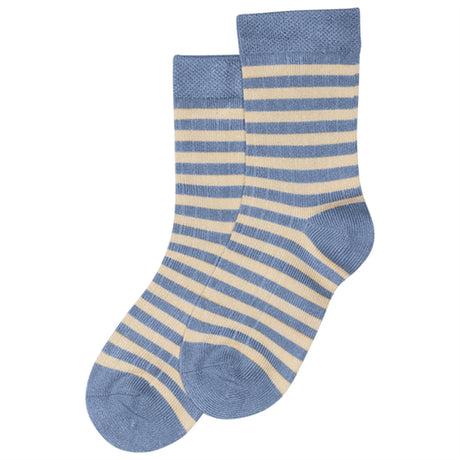 minipop® Moonlight Blue/Offwhite Bamboo Socks Stripe