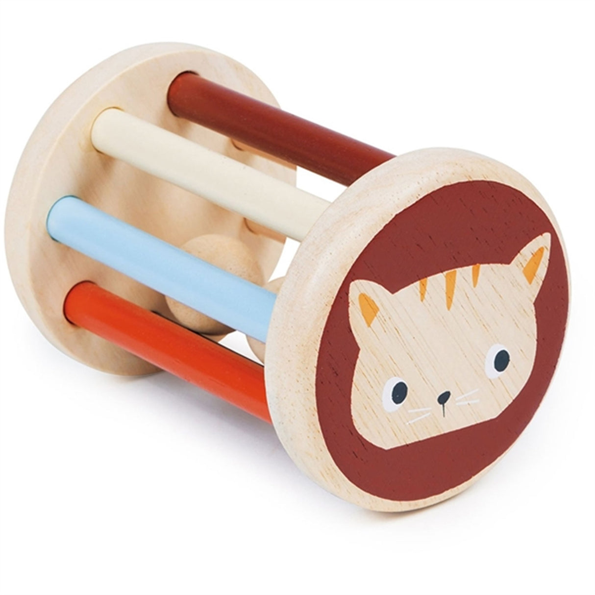 Mentari Wooden Kitten Rattle