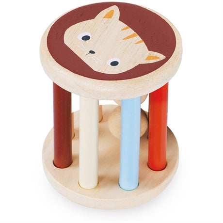 Mentari Wooden Kitten Rattle