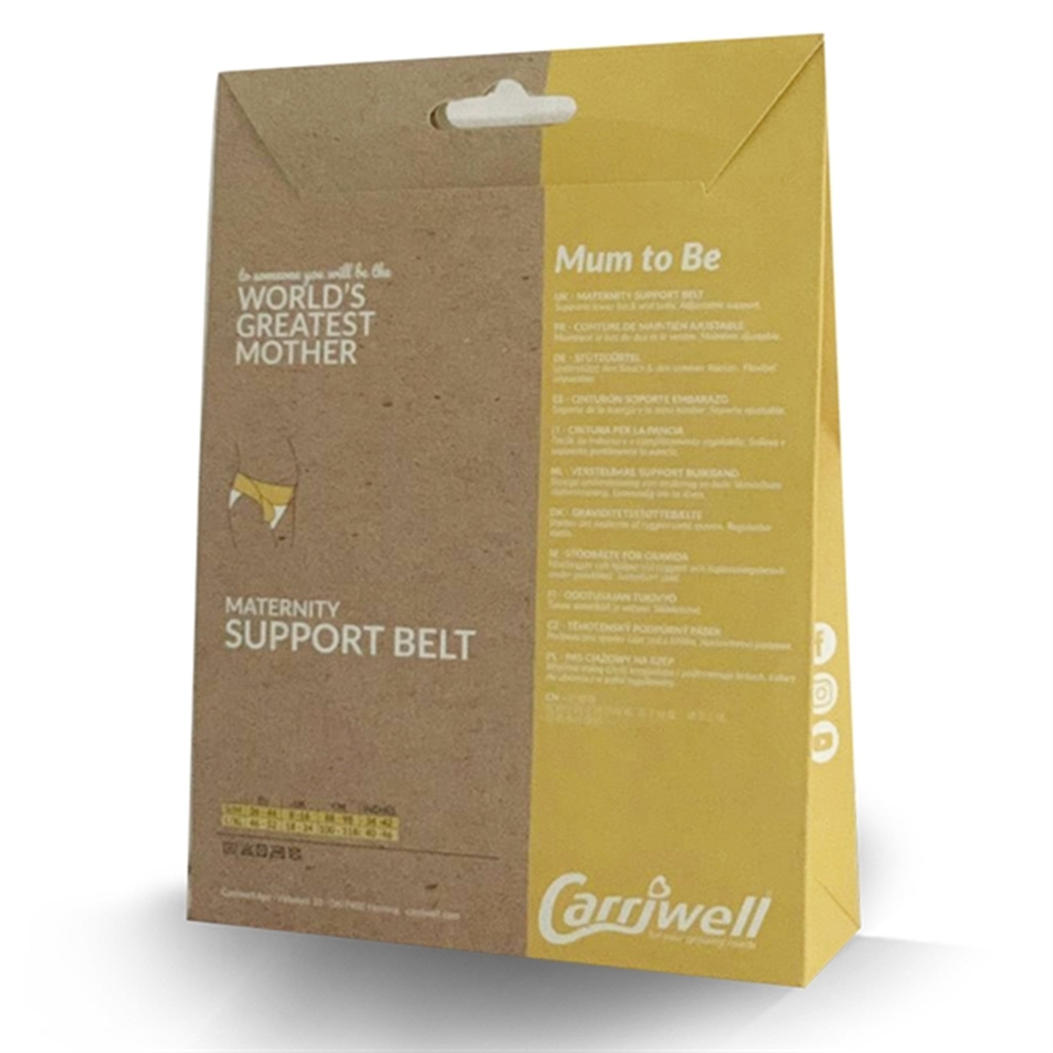 Carriwell Maternity Support Belt White 7