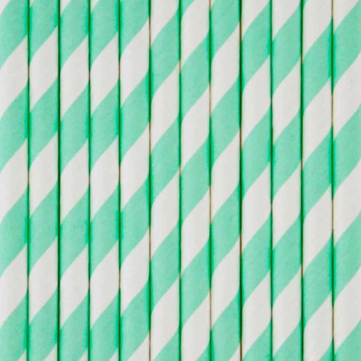 My Little Day Aqua Stripe Straws 8 Pcs