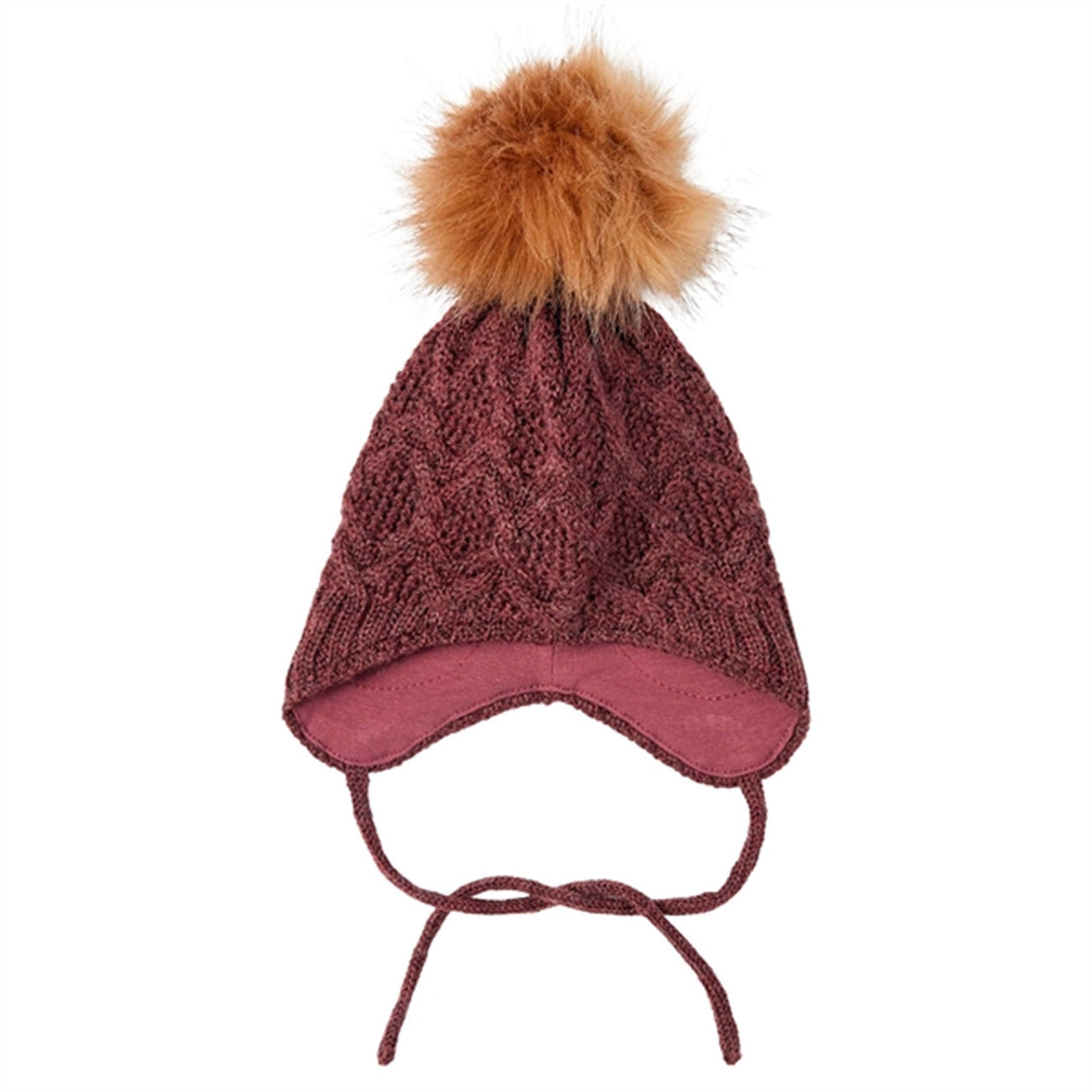 Name it Wool Deep Mahogany Wrilla Knit Hat