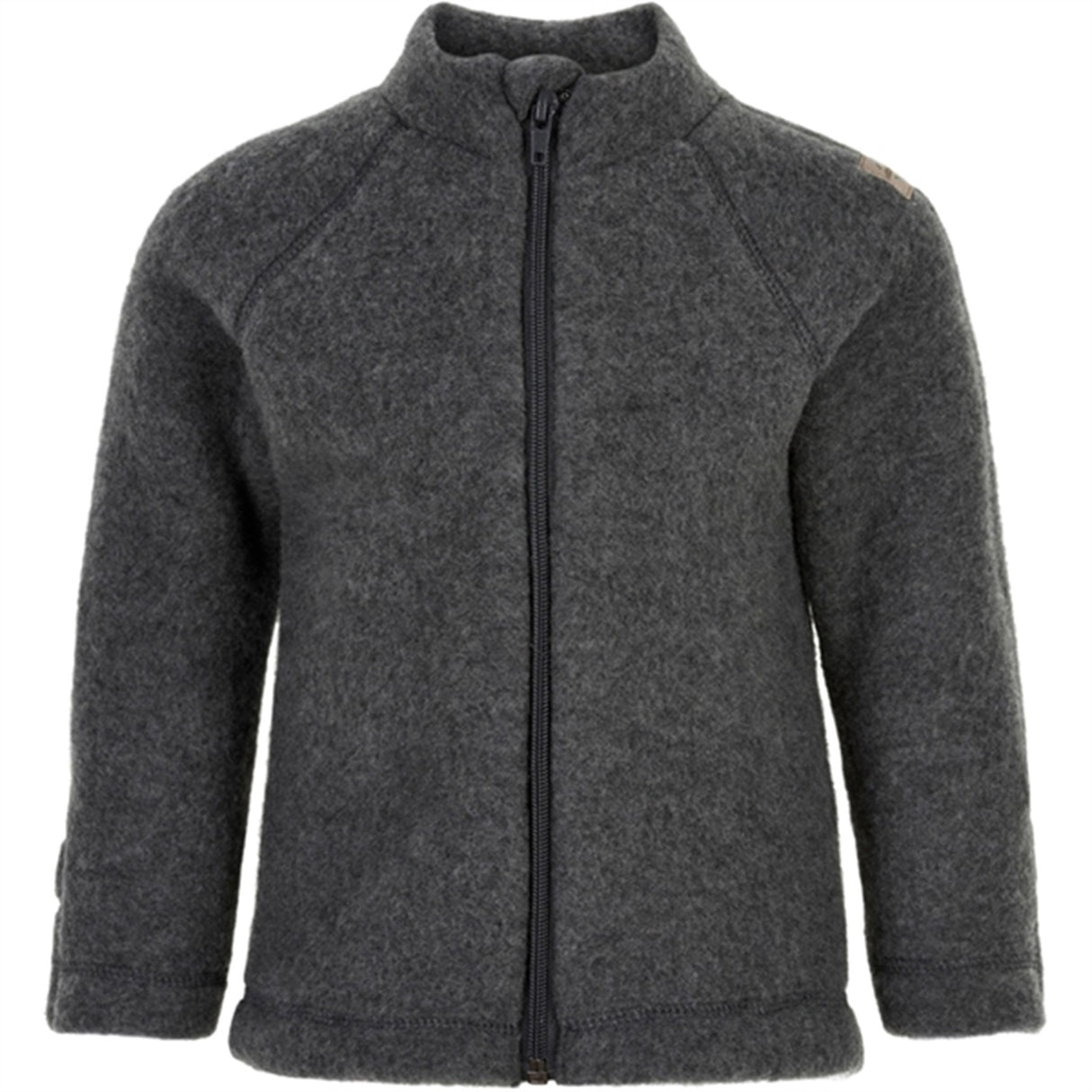 Mikk-Line Wool Baby Jacket Anthracite Melange