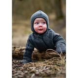 Mikk-Line Wool Baby Suit Anthracite Melange