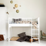 Oliver Furniture Seaside Half High Bed Junior White