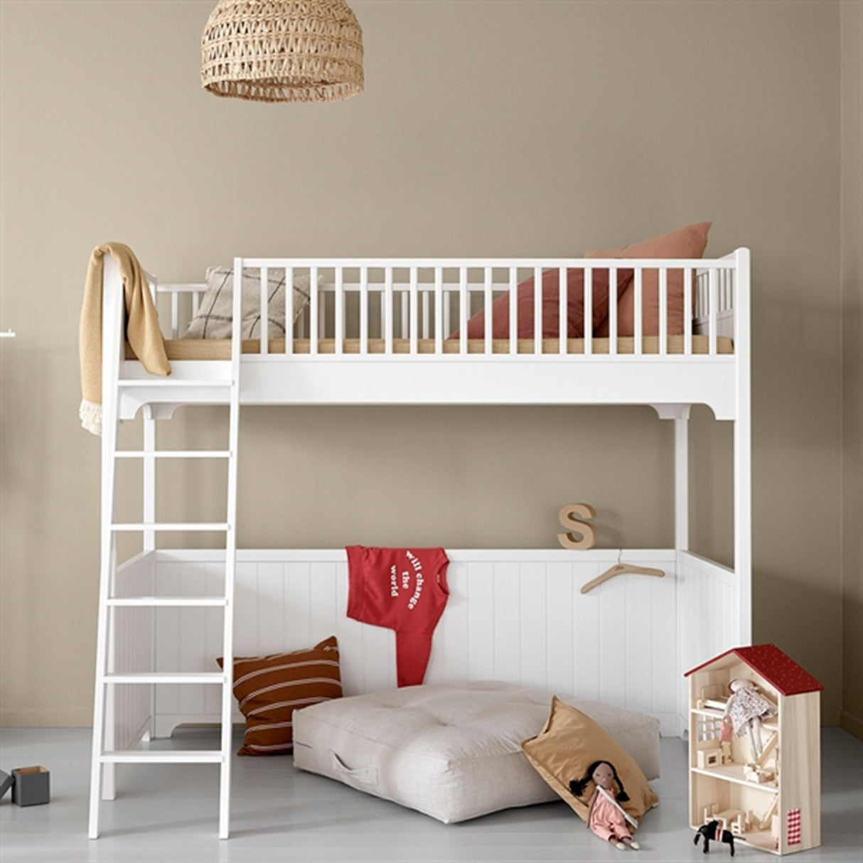 Oliver Furniture Seaside High Bed White