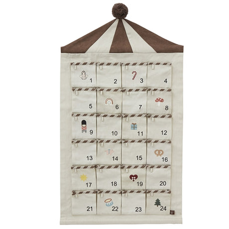 OYOY Christmas Calender Circus Beige/Brown