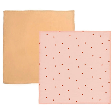 OYOY Muslin 2-pack Rose/Fudge