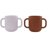 OYOY Kappu Cup 2-Pack Lavender/Caramel