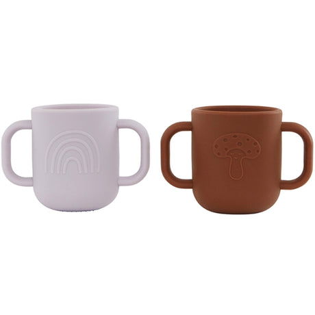 OYOY Kappu Cup 2-Pack Lavender/Caramel