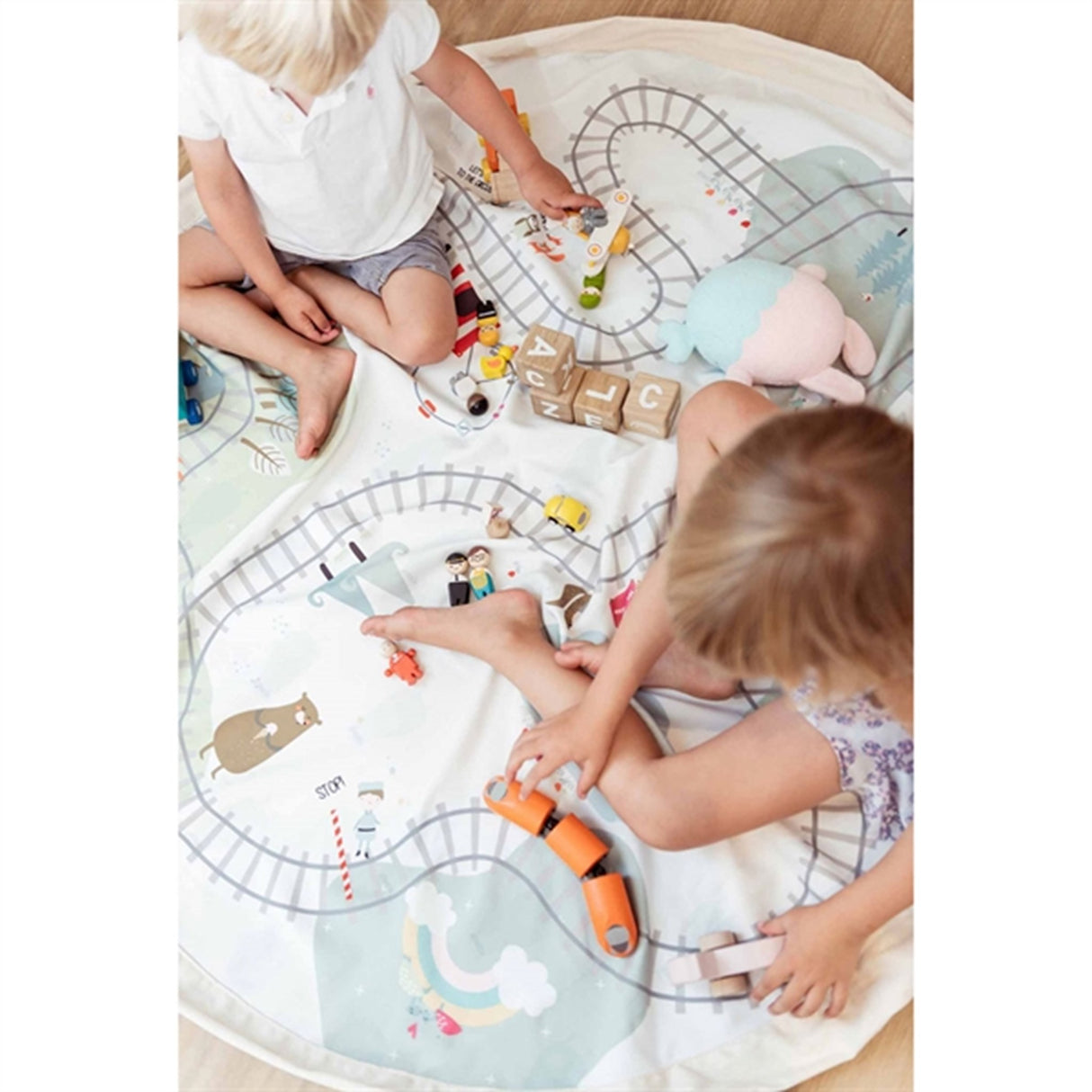 Play&Go 2-in-1 Play Mat Trainmap/Bears 6