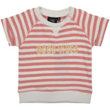Sofie Schnoor Pink Off White Stripe T-shirt 4