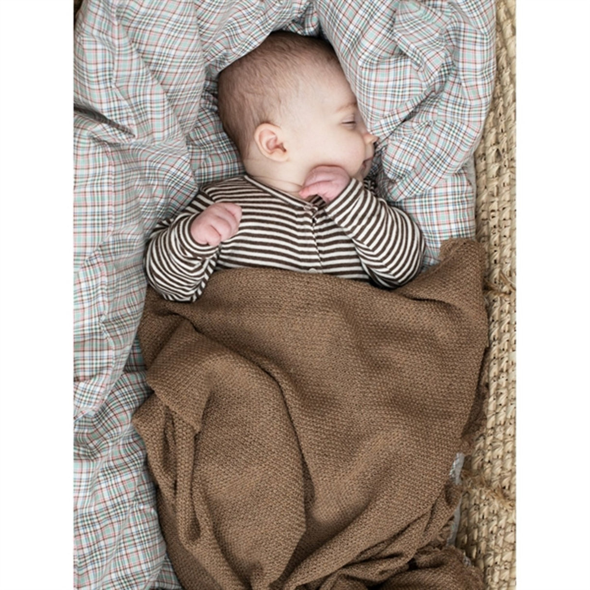 Serendipity Newborn Chestnut/Offwhite Stripe Suit 3