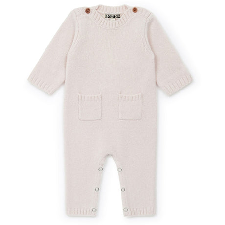 BONTON Pink Flowers Knit Onesie