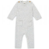 BONTON Heather Grey Knit Onesie