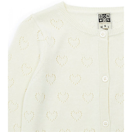 BONTON Cream Knit Cardigan 2