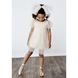 Dolly by Le Petit Tom Pearl Tulle Puff Aline Dress Pearl 5